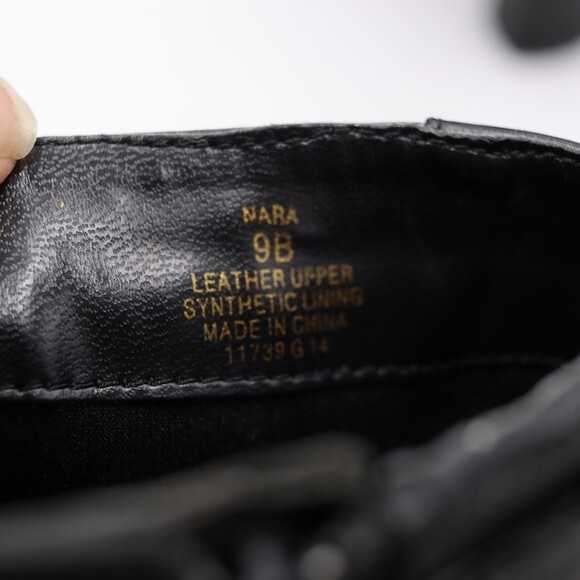 Ralph Lauren Black Nara Leather Booties Size 9 B - Picture 6 of 10